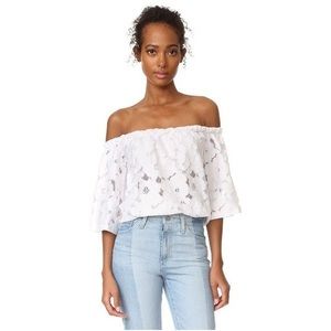 Jack by B.B. Dakota Off the Shoulder White Top